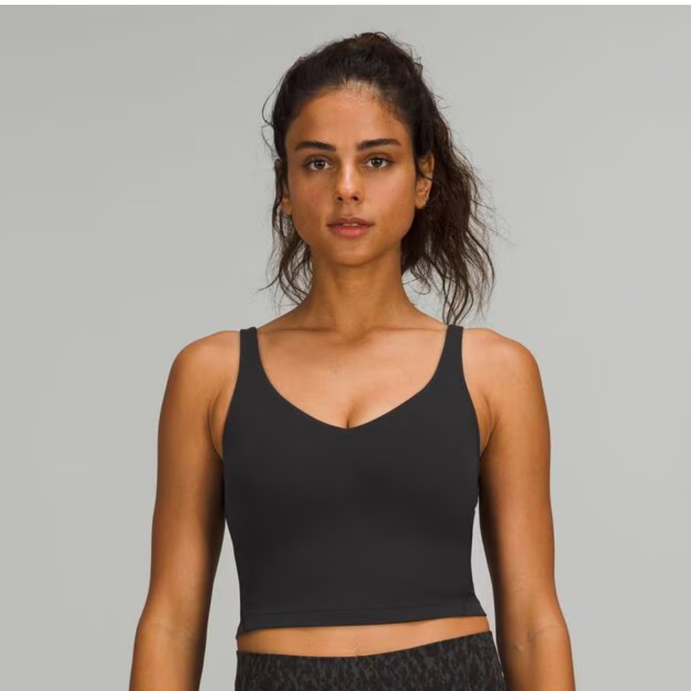 lululemon athletica Align Black Cropped Tank Top